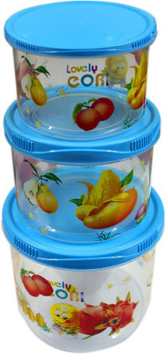 

Velgo - 240 ml, 492 ml, 785 ml Plastic Grocery Container(Pack of 3, Blue)