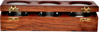 

Cartoonpur CR Spice Container3 - 150 ml Wooden Spice Container(Brown)