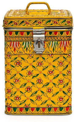 

Kaushalam Canister Mughal Yellow - 3 L Steel Grocery Container(Yellow)