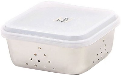 

JVL Square Freeze Bowl - 1 Piece - 200 ml Steel, Plastic Food Storage(White)