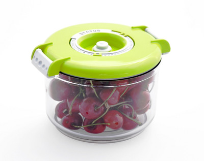 

Rodak Kitchen Vacuum Container 0.75 L Round Green - 750 ml Plastic Grocery Container(Green)