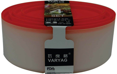 

LoveHome VARYAG - 1900 ml Plastic Grocery Container(Pack of 4, Orange)