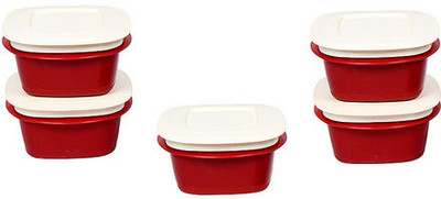 6% OFF on Cuttingedge VEGGIE FRESH - 1500 ml Polypropylene Grocery Container(Pack of 5, Red) 6% OFF on Cuttingedge VEGGIE FRESH - 1500 ml Polypropylene Grocery Container(Pack of 5, Red)