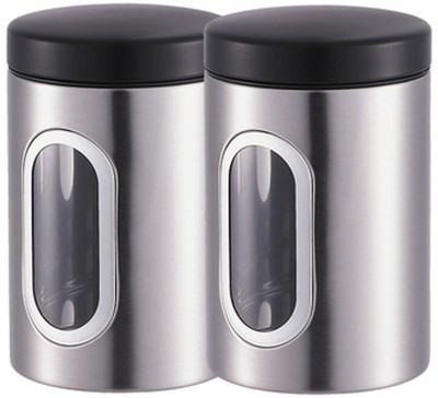 

Bergner - 2.2 L Steel Tea Coffee & Sugar Container(Pack of 2, Silver)