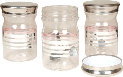 

CSM - 1000 ml Plastic Grocery Container(Pack of 3, Clear)