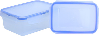 

Homeish Lock & Seal Rectangle Container Set of 2 (400ml,800ml) - 400 ml, 800 ml Polypropylene Grocery Container(Pack of 2, Blue)