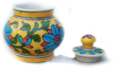 

Blue Decor - 150 ml Ceramic Tea Coffee & Sugar Container(Multicolor)