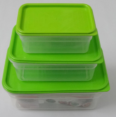 

Bager - 2 L PP (Polypropylene) Grocery Container(Pack of 3, Green)