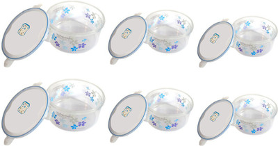 

velgo - 300 ml, 580 ml, 1280 ml Plastic Grocery Container(Pack of 6, Blue)