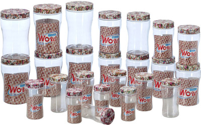 

Steelo Wow - 200 ml, 300 ml, 500 ml, 750 ml, 1100 ml Plastic Food Storage(Pack of 24, Multicolor)