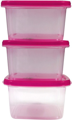

Velgo - 320 ml Plastic Grocery Container(Pack of 3, Pink)