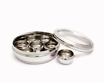 

rituraj - 2000 ml Steel Spice Container(Silver)