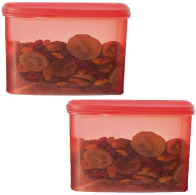 

Tupperware - 2.5 L PP (Polypropylene) Grocery Container(Pack of 2, Orange)