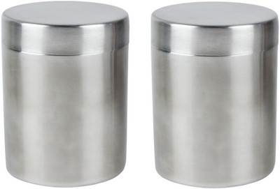 

Paradise - 300 ml Steel Grocery Container(Pack of 2, Silver)