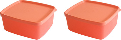 

Tupperware - 450 ml Plastic Grocery Container(Pack of 2, Red)