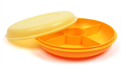 

Tupperware - 250 ml Plastic Grocery Container(Orange)