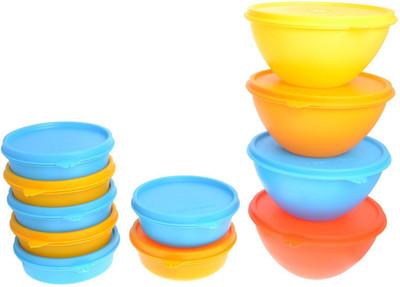 

Herware 104-04 - 6540 ml Plastic Grocery Container(Pack of 11, Multicolor)