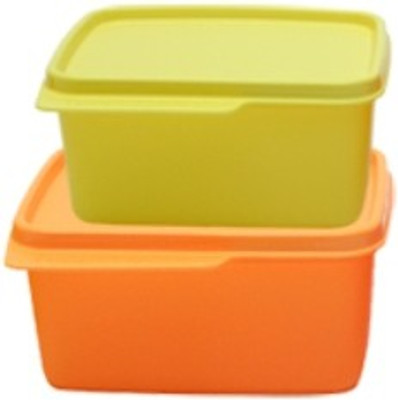 

Tupperware - 1.5 L, 500 ml Plastic Grocery Container(Pack of 2, Orange, Yellow)