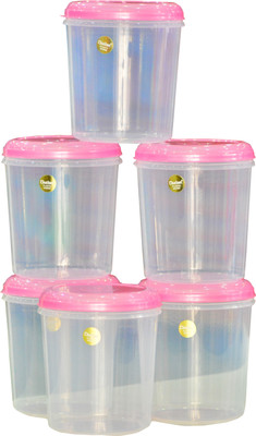 Chetan 6 Pc Seal Fresh-1.75 Ltr - 1750 ml Plastic Grocery Container(Pack of 6, Clear)