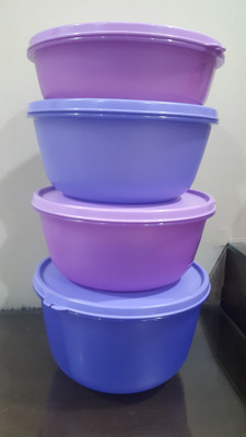 

Tupperware - 2 L, 1.5 L, 1 L Plastic Grocery Container(Pack of 4, Blue, Purple)