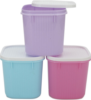 

Joyo Alfa - 600 ml Plastic Food Storage(Pack of 3, Multicolor)