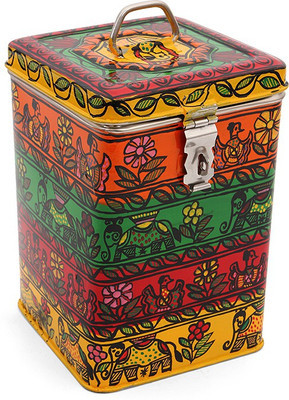 

Kaushalam Celebration - 3 L Steel Grocery Container(Multicolor)