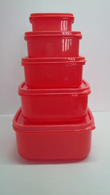 Nayasa - 1000 ml, 2200 ml, 650 ml, 1500 ml, 250 ml Plastic Fridge Container(Pack of 5, Red) Nayasa - 1000 ml, 2200 ml, 650 ml, 1500 ml, 250 ml Plastic Fridge Container(Pack of 5, Red)