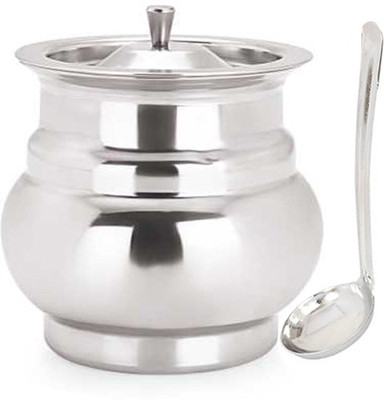 

jubilant Lifestyle - 275 ml Steel Grocery Container(Pack of 3, Silver)