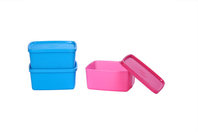 Signoraware Plastic Grocery Container  - 500 ml(Pack of 3, Multicolor)