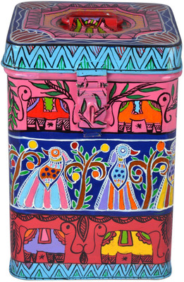 

Kaushalam Jungle Fun - 3 L Steel Grocery Container(Multicolor)