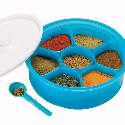 

Lock & Lock Masala Container - 1800 ml Plastic Spice Container(White, Blue), Blue;white