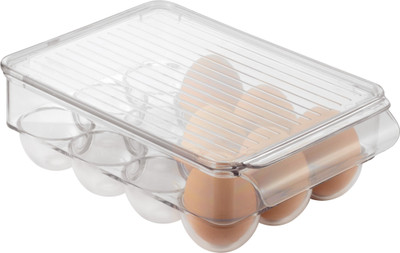 INTERDESIGN Plastic Egg Container  - 12 dozen(Clear)