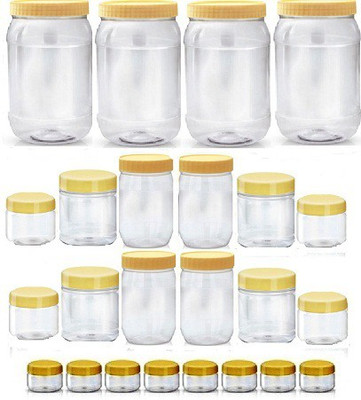 32% OFF on Sunpet 108840-24 - 300 ml, 1500 ml, 30 ml, 100 ml, 250 ml Plastic Grocery Container(Pack of 24, Clear)