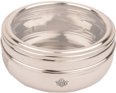 

Taluka (6" x 2.3" Inches) Stainless Steel Chocolate box Steel Box Weight :- 230 Grams - 700 ml Steel Grocery Container(Silver)