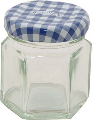 Kilner Hexagonal Twist Top Jar - 48 ml Glass Grocery Container(Pack of 2, Clear) Kilner Hexagonal Twist Top Jar - 48 ml Glass Grocery Container(Pack of 2, Clear)