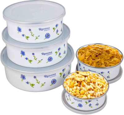 

birdy 5 Pcs Box Set - 2850 ml Ceramic Grocery Container(Pack of 5, Blue)