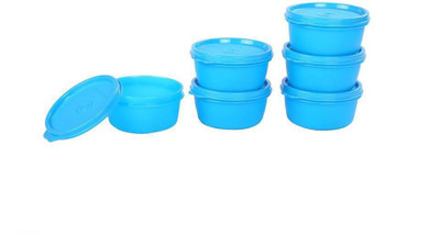 Signoraware Plastic Fridge Container  - 200 ml(Pack of 6, Blue)