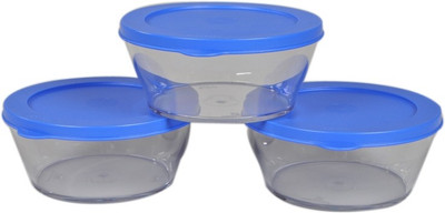 

Tupperware Clear Bowls - 610 ml Plastic Grocery Container(Pack of 3, Clear)