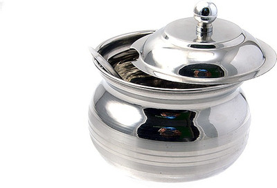 

Pratha - 200 ml Steel Grocery Container(Pack of 3, Silver)