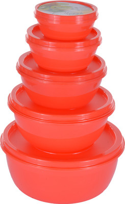 

SONAL Food Fresh 5 Piece Set - 200 ml, 300 ml, 450 ml, 600 ml, 800 ml PP (Polypropylene) Grocery Container(Pack of 5, Multicolor)