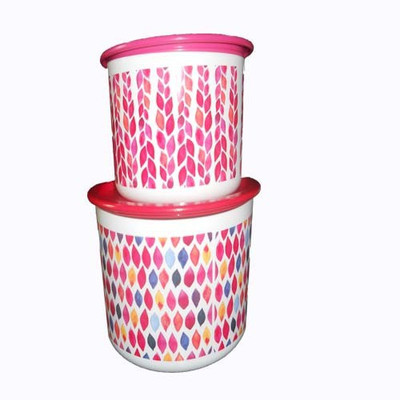 

Tupperware - 950 ml, 1.4 L Plastic Grocery Container(Pack of 2, Pink, White)
