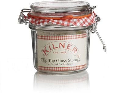 Kilner Cliptop Jar-Round - 350 ml Glass Grocery Container(Clear)