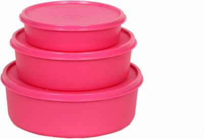 

Cello Max Fresh Universal - 2300 ml, 1500 ml, 650 ml Plastic Grocery Container(Pack of 3, Pink)