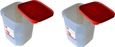 

Cello - 5.5 L Plastic Grocery Container(Pack of 2, Red)