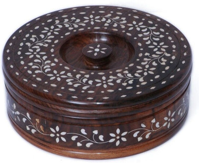 

Craftatoz - 1400 ml Wood Grocery Container(Brown)