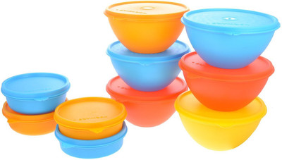 

Herware 104-17 - 7380 ml Plastic Grocery Container(Pack of 10, Multicolor)