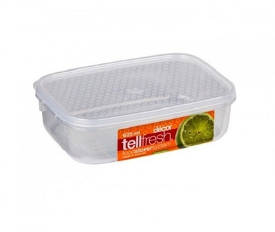 

Decor Tellfresh Oblong 625 ml - 625 ml Plastic Grocery Container(Clear)