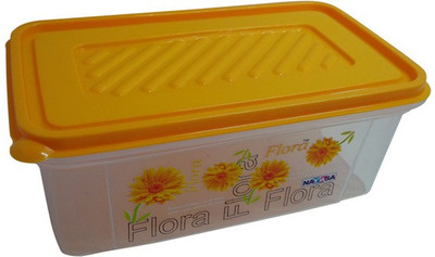 Nayasa Bread Box - 2000 ml Plastic Grocery Container(Yellow) available at flipkart for Rs.119