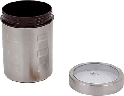 

JVL Twister Designer - 1 Piece - 1200 ml Plastic, Steel Food Storage(Silver)