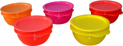 

Tupperware Star Bowls (Set of 5) - 500 ml Plastic Grocery Container(Pack of 5, Multicolor)